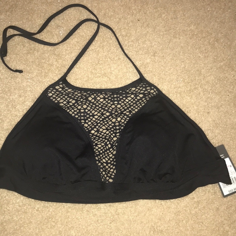 BRAND NEW Black target bikini top